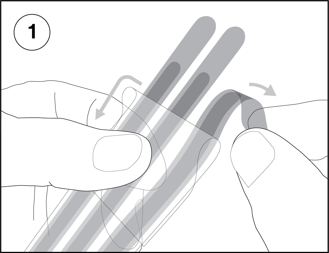 Illustration of attachment strips